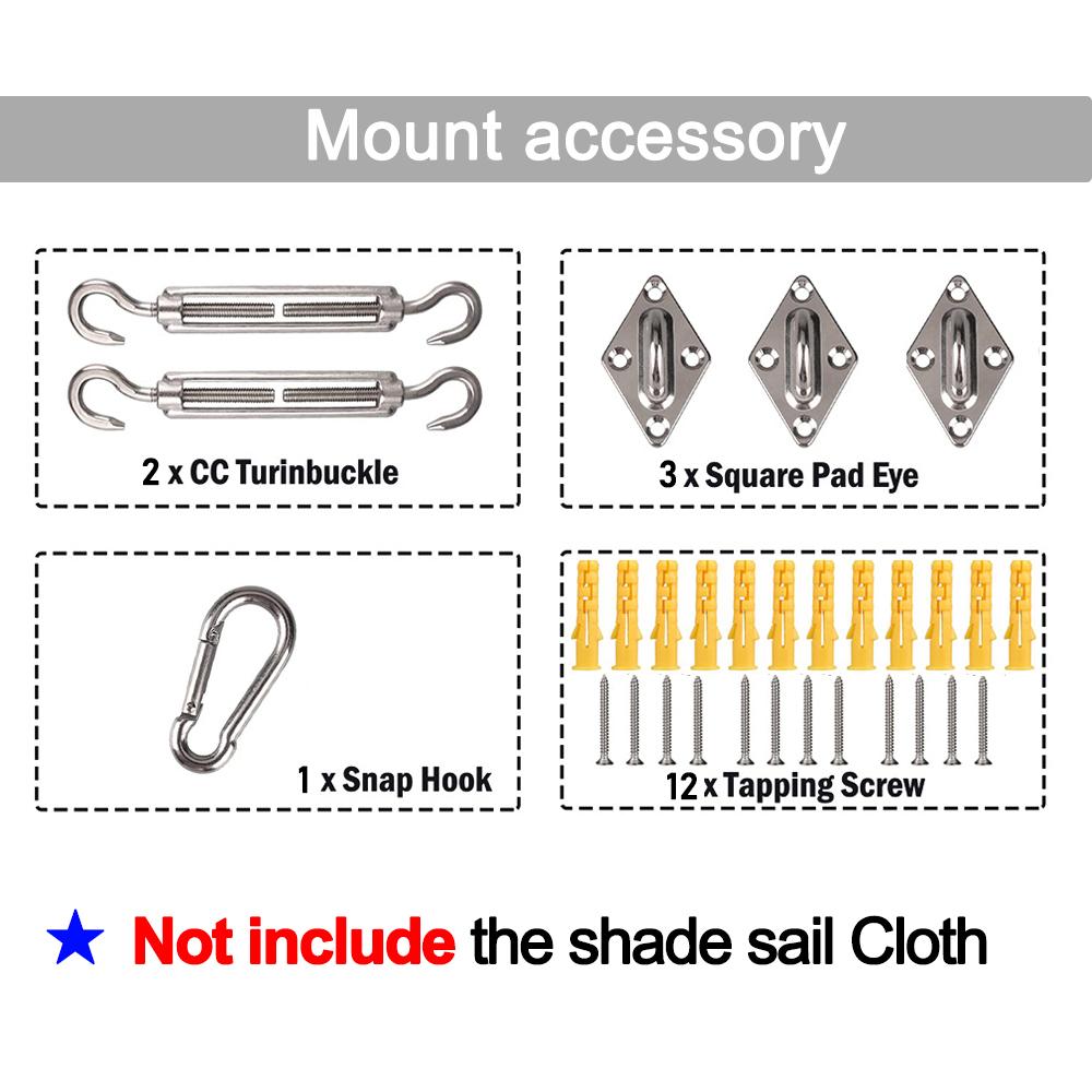 

Многоразмерный треугольный солнцезащитный козырек, парус, водонепроницаемый, открытый, садовый, патио, вечеринка, солнцезащитный козырек, навес от солнца для пляжа, кемпинга, бассейна No shade sail