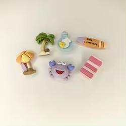 Lovely Summer Beach Vacation Flat Back Resin Cabochons Artificial Model Style Fairy Themed Souvenir Charms