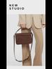 2025 Spring/Summer Women's Mini Geometric Soft Leather Pillow Shoulder Bag - Spliced Diamond Design