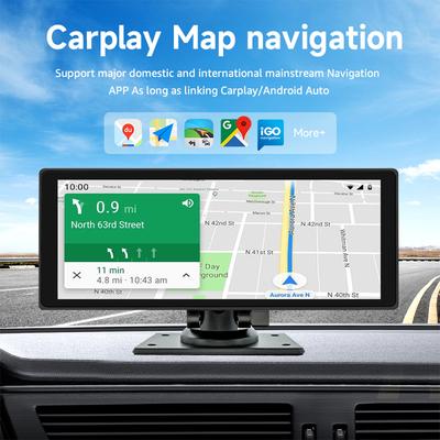 10.26Inch HD IPS Screen Car Radio Wireless Dash Cam Built-In 64G With Voice Control Car DVR BT FM Monitor