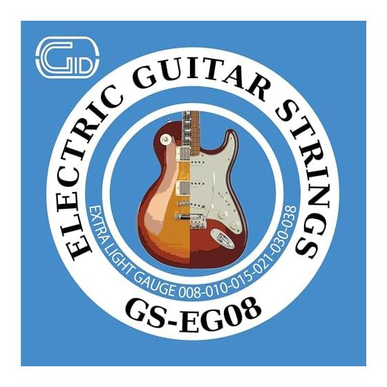 Серия GID STRINGS Струны для электрогитары 08-38 Экстра легкие Экстра легкий калибр GS-EG08