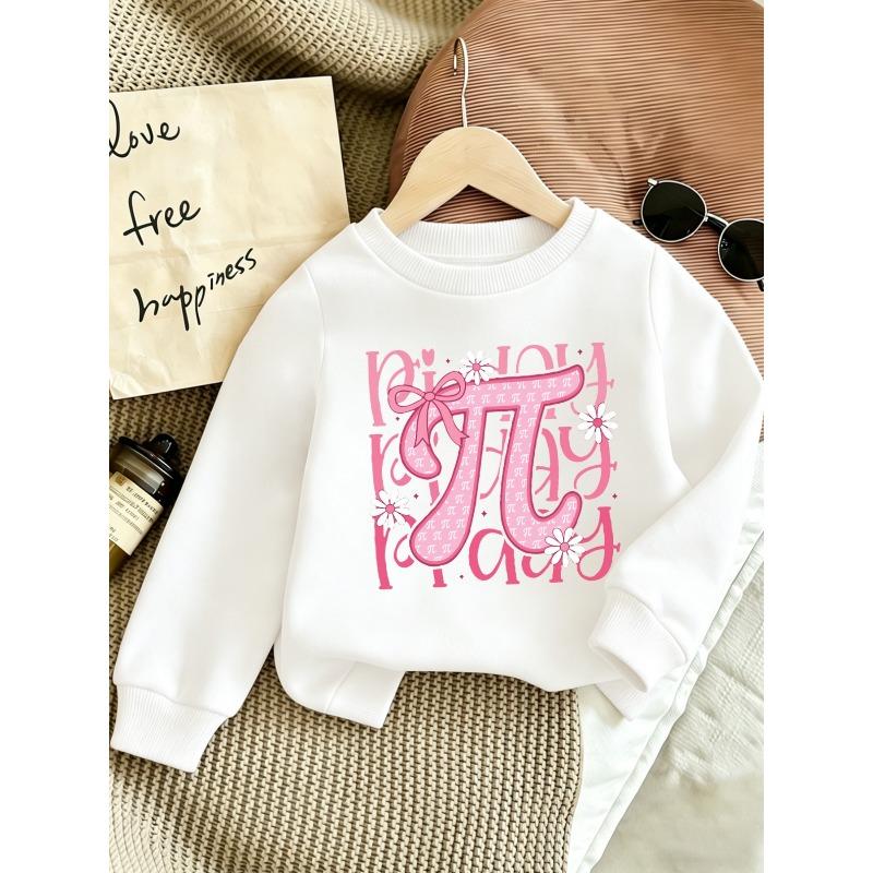 European sizes Cute Print Pattern 0-3 Years Old Baby Girl Comfortable Thin Round Neck Sweatshirt Flower Embellishment Design.