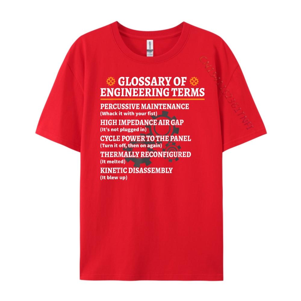 Glossary Of Engineering Terms Engineering Computer Civil Black Graphic T Shirts Youth Mens Designer Clothes Camisetas Hombre S