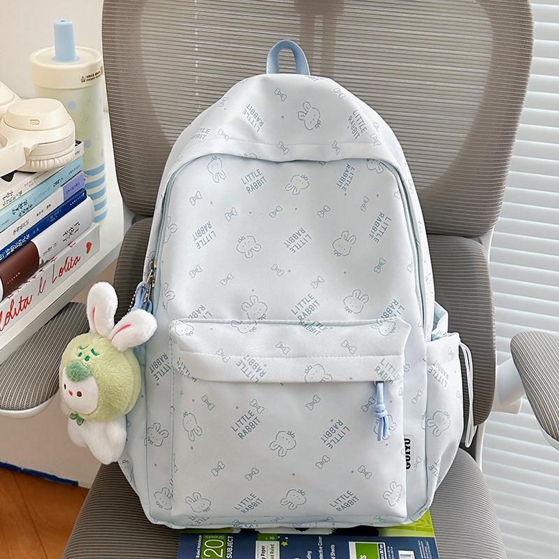 Schoolbag Japanese cute cartoon schoolbag male and female junior high school college students lightweight backpack large capacity load reduction