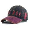 Sunscreen Unisex Retro Peaked Hat Sunshade Distressed Colorful Casquette  All Seasons