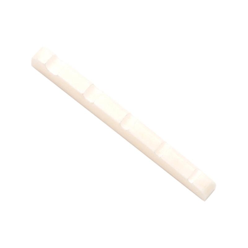 

5 String Bass Guitar Nut Saddle Cattle Bone Pre-Slotted Top Nut Vintage Style Electric Bass Accessories Flat Bottom 1