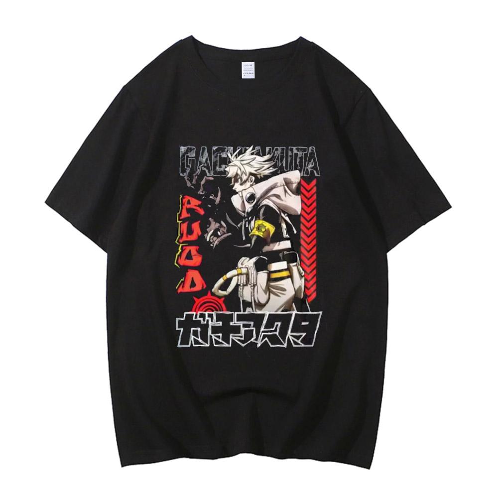 

Childrens Tshirt Japanese Anime Gachiakuta Print Y2k Unisexs and Womens Clothing Harajuku Pure Cotton Parentchild Top M