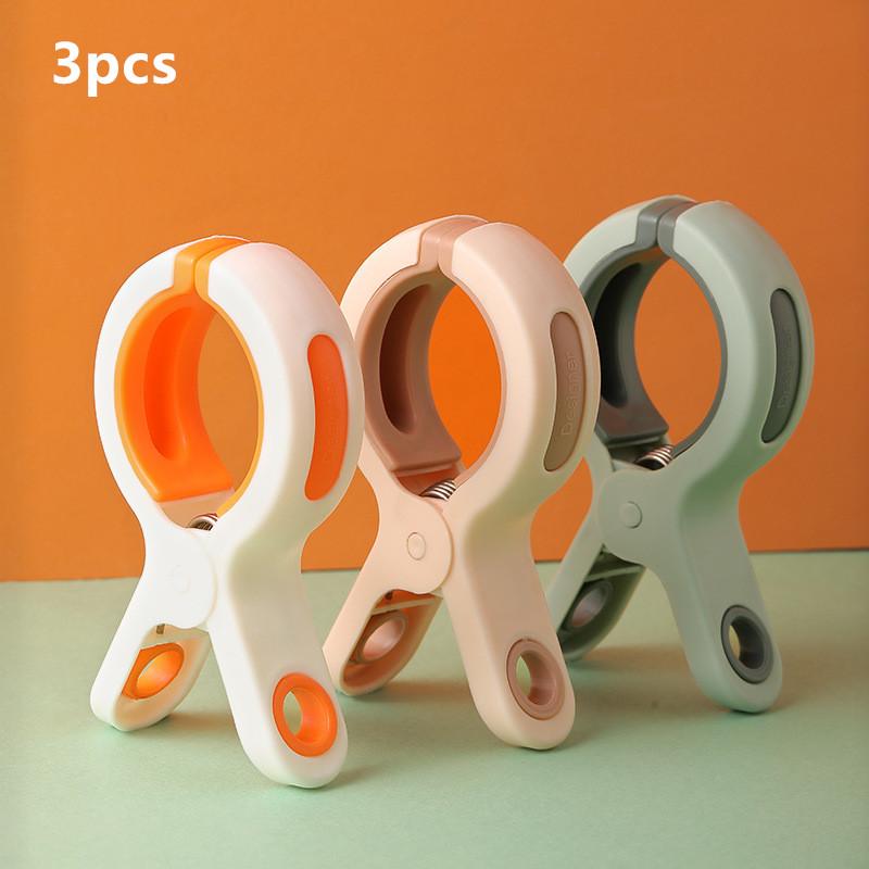 3/6Pcs Beach Towel Clips Reusable Large Windproof Clothes Pegs Plastic Strong Clothespins Laundry Tong For Blankets Coats Towel