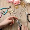 AT19-Jewelry Making Tools Kit 5 Pcs, Needle-Nose Round-Nose Diagonal-Cutting Bent-Nosed End-Cutting Jewelry Pliers Set