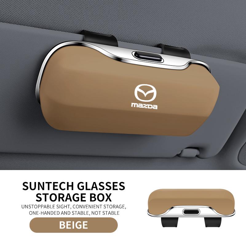 For Mazda SKYACTIV Axela Atenza CX30 CX5 CX8 CX9 MX5 RX8 Car Visor Sunglasses car Glasses Case Glasses Holder Glasses Clip Box