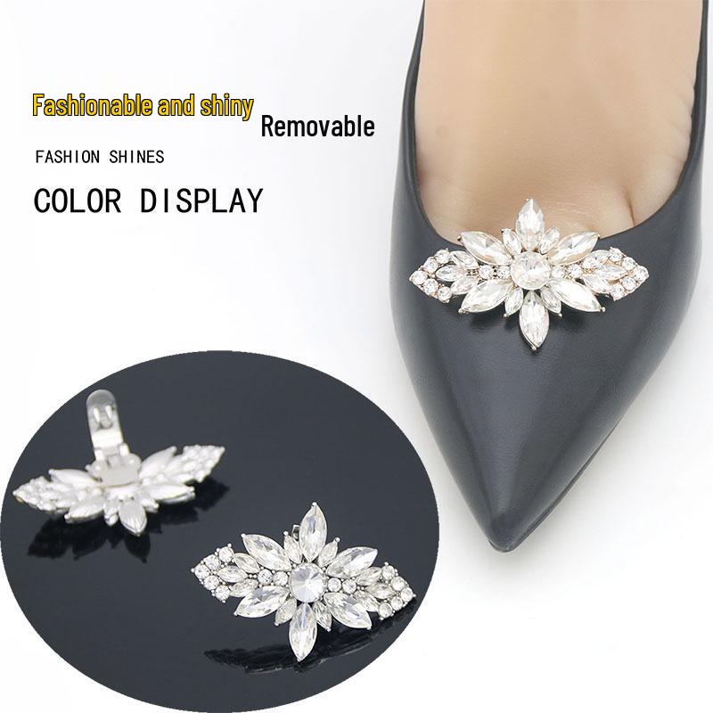 Multifunctional Shoe Accessories: Detachable Flower Decorations for High Heels and Wedding Shoes