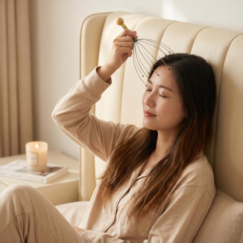 1Pcs Rubbing Scalp Relaxation Relief Body Massager Octopus Head Massager Scratcher Relieves Tension Health Care Tools