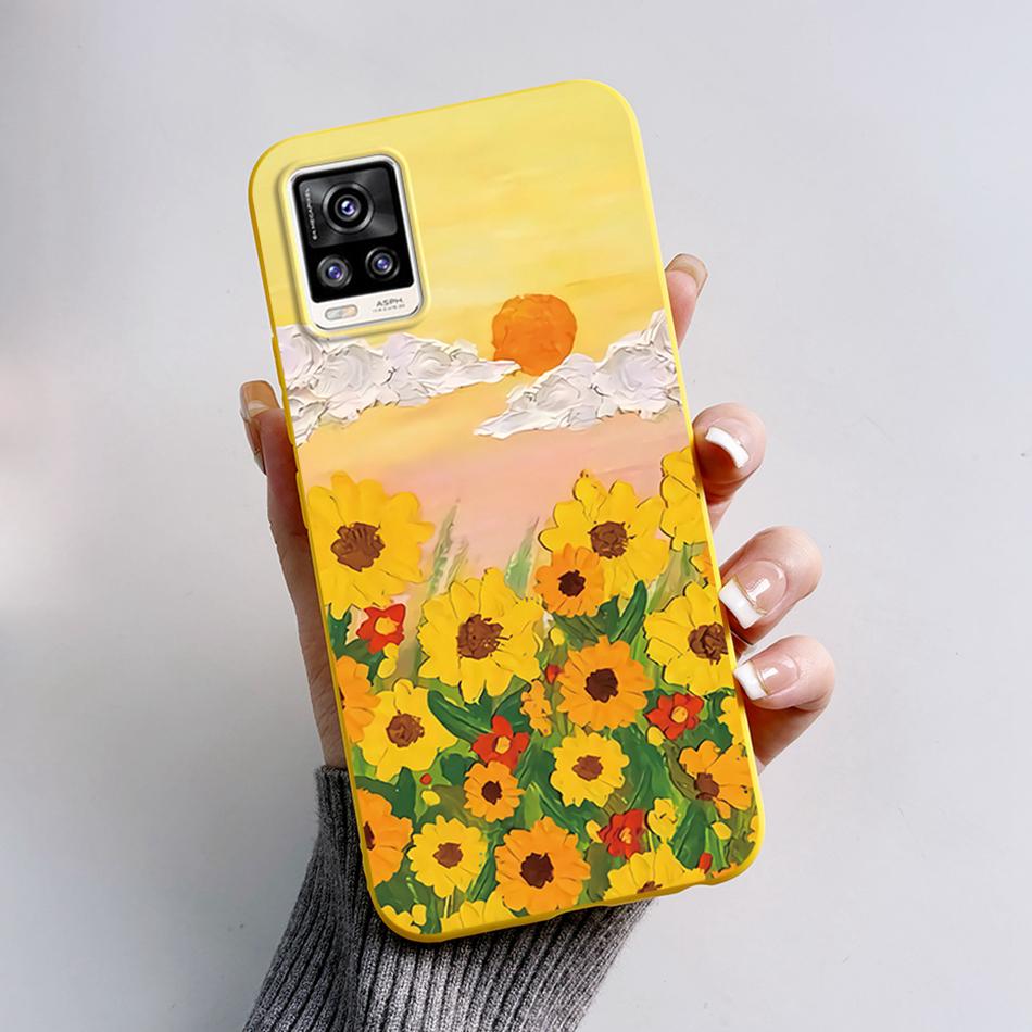 For Vivo V20 2021 Case V2040 Cute Cat Bear Frog Cover Soft Silicone Slim Phone Case For Vivo V20 V 20 VivoV20 V2025 V2024 Bags