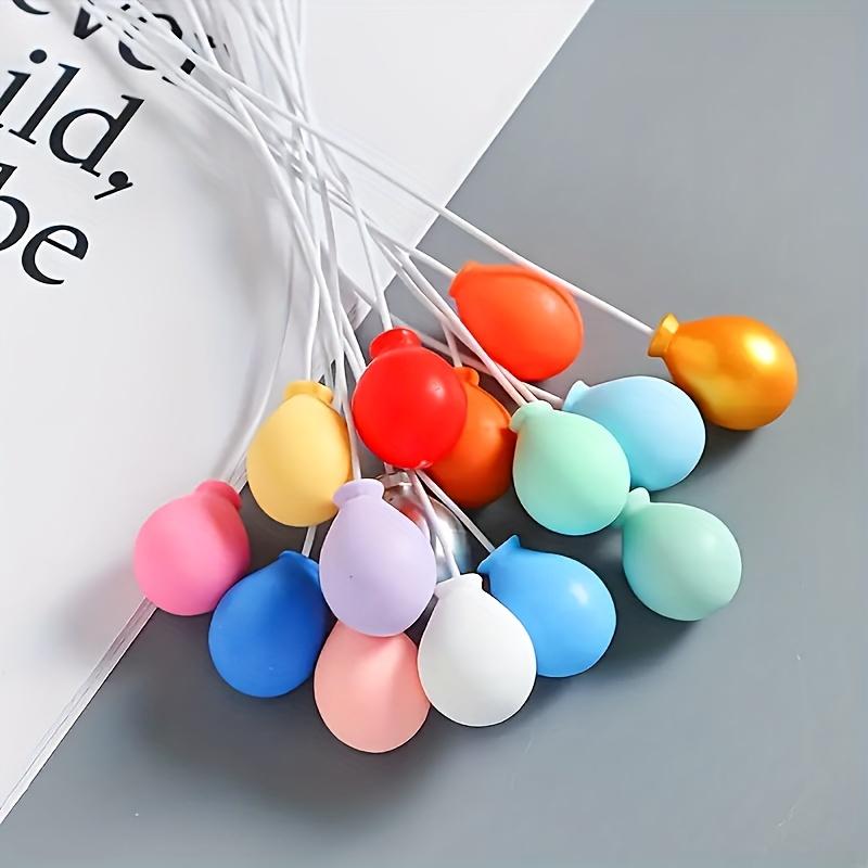 20PCS Resin Balloon Charms DIY Dollhouse Accessories For Miniature Dollhouses Micro Model Photography Props Decorative Balloons