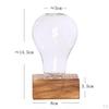 Vase Wooden Desktop Glass Holder For