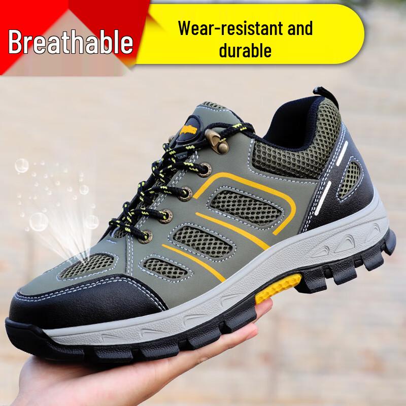 Jingtu Men s Steel Toe Safety Work Shoes 42