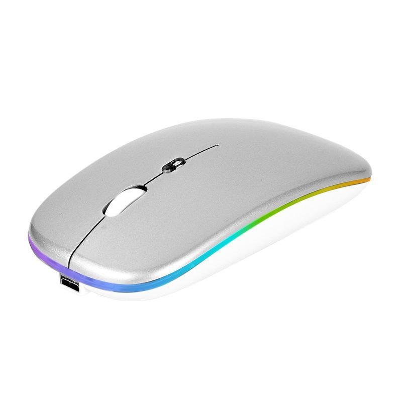 Ultra-Thin Dual-Mode Bluetooth Portable Wireless Mouse for Laptops and Office Use