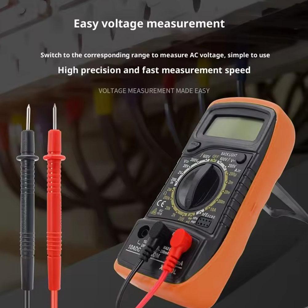Digital Multimeter with LCD Backlight Accurately Test Voltage Multimetro Voltmeter Ohm ACAmmeter Meter Tester T3L1