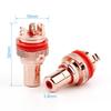 Audiophile RCA Jack Plug Copper Rhodium/Gold Plated CMC RCA Socket for Speakers Terminals Audio Wire Connectors Panel RCA Female