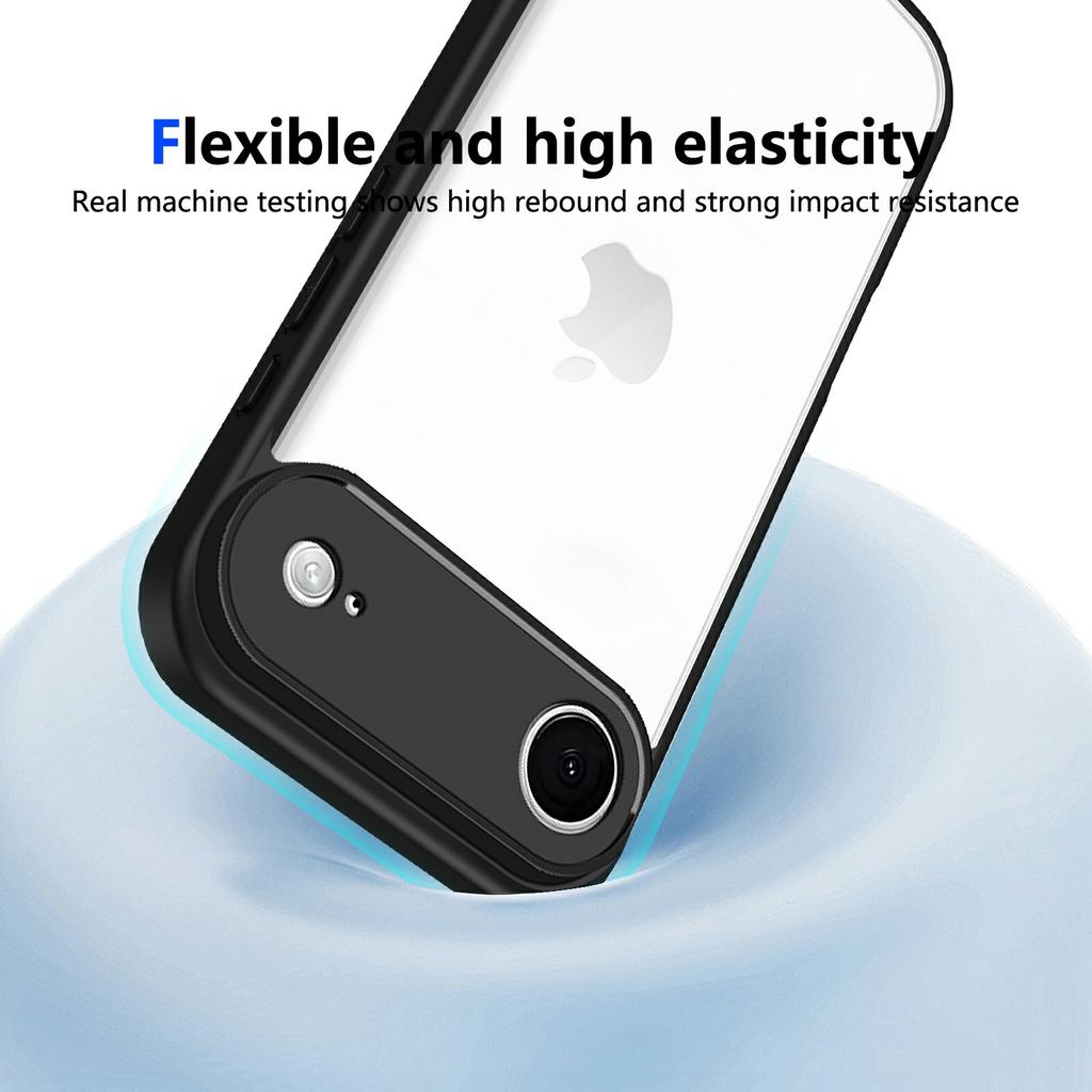 For iPhone 17 Air Case Matte Skin Touch Clear PC+TPU Shockproof Phone Back Cover