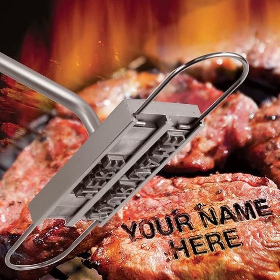 Barbecue Branding Iron Custom Branding Iron Stamp with Changeable Letters for Steaks Cakes