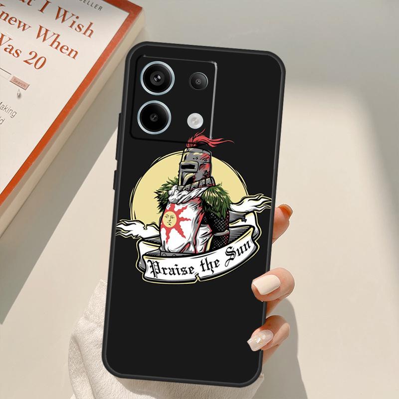 Praise the Sun Dark Souls Funda For Xiaomi Redmi Note 14 13 12 10 11 15 Pro Plus Case For Redmi 15C 10C 12C 13C 14C 15