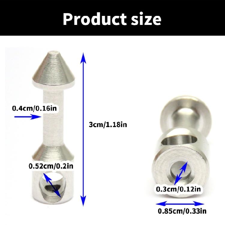 2Pcs Portable Fishing Tackle Spearfishing Insert Diver Speargun Band Diver Spearfishing Wishbone Nails Stainless Steel