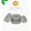 Flat Gear 1M-110/115/116/120/125/130/140/150T SC45# Carbon Steel Soft Teeth Surface Gear Wheel For Transmission Parts