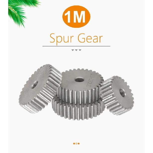Flat Gear 1M-110/115/116/120/125/130/140/150T SC45# Carbon Steel Soft Teeth Surface Gear Wheel For Transmission Parts