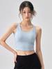 Women's Quick-Dry H-Back Sports Bra with Chest Pad for Yoga & Exercise - Non-Constricting, Four Colors Available