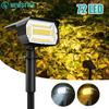 72LED Outdoor Waterproof IP65 Landscape Spotlights 3 Modes Solar Powered Flood Lights For Outside Garden Lawn Patio Driveway
