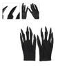 Scary Fingernails Claw Gloves with Shining Long Nails Party Decorations Props