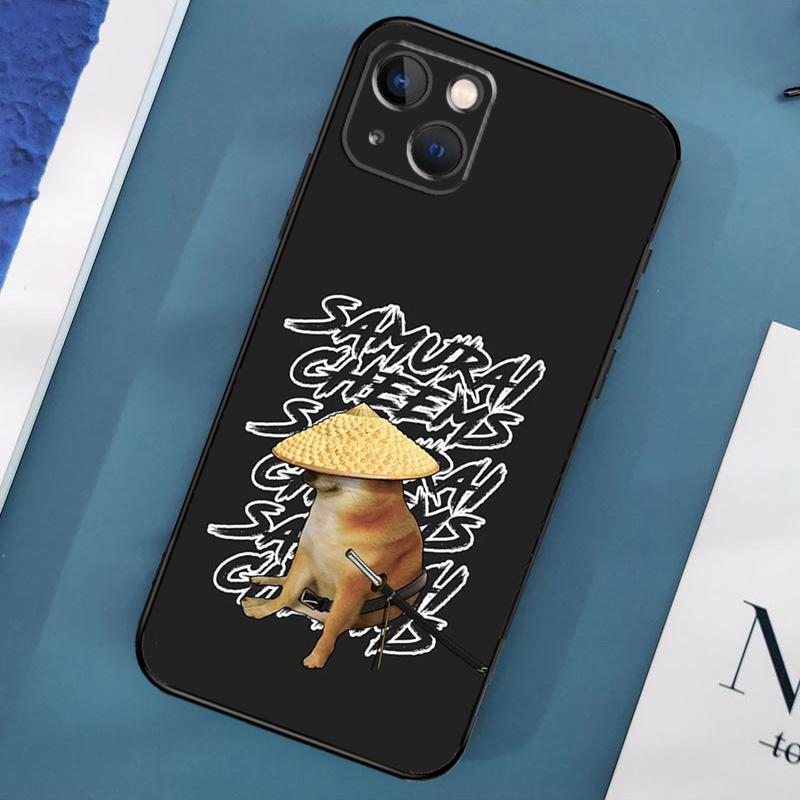 Doge Dog Cheems Meme Case For iPhone 16 15 14 13 12 11 Pro Max XS X XR Plus 12 13 Mini Cover Shell