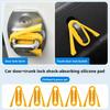 Silicone Car Door Latch Covers 4 Piece Shock Absorption Pad Noise Reduction Car Silicone Door Latch Protective Cover for Suv