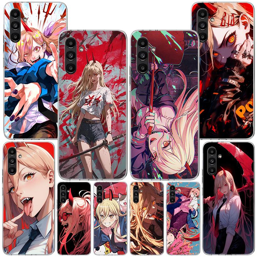 C-Chainsaw Man Power Telefoonhoesje Voor Samsung Galaxy A17 A16 A15 A14 A13 A57 A56 A55 A54 A53 A37 A36 A35 A34 A33 A26 A25 A24 A23
