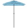 Blue Sun Umbrella with Steel Pole 300 X 200 X 250 Cm