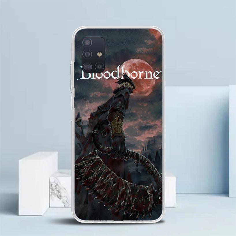 Bloodborne Game Soft Cover for Samsung Galaxy A12 A22 A32 A52 A72 A02S Phone Case Note 20 Ultra 10 S10 Plus A51 A71 A50S A20S A1