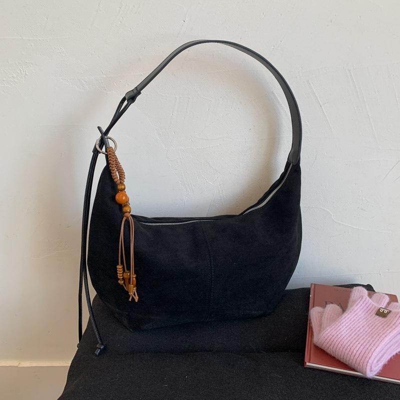 Fashion commuter high-end women's shoulder oblique straddle bag autumn retro versatile portable underarm bag