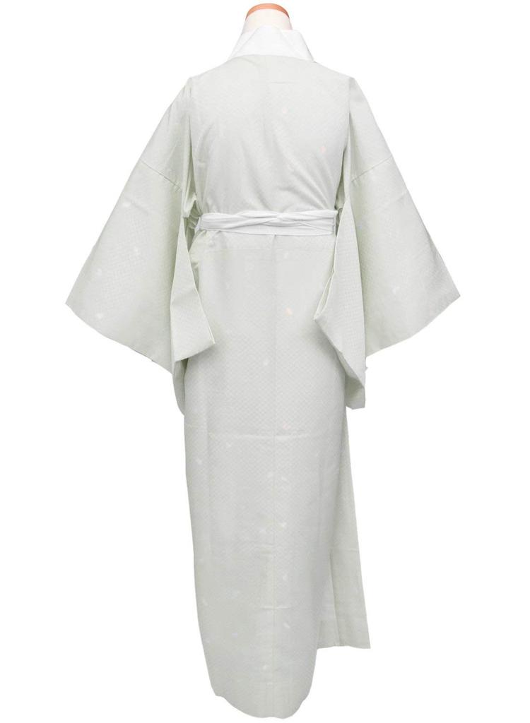 [KYOETSU] [Kyoetsu] Waschbarer Nagajuban (Unterwäsche für Kimono) mit Yuzen-gefärbtem Kragen, für Damen (BL, D-1)
