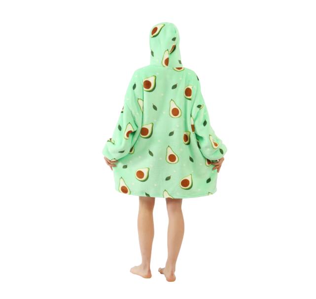 Avocado Decke Sweatshirt Warmes Dickes Kapuzensweatshirt