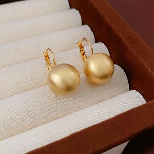 Internet celebrity new zircon pearl ear buckle French simple temperament earrings Internet celebrity fashion OL versatile earrings women