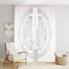 Beautiful Indian Bohemian Psychedelic Hippie Ombre Window Curtain Panels for Bedroom, Living, Balcony (Silver Ombre)