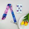 Anime Lanyards Keychain Animated Mobile Phone ID Card Pass Hang Rope DIY Jewelry Accessories