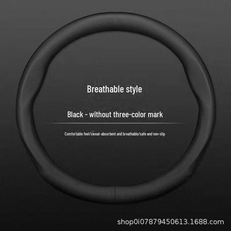 Universeller Lenkradbezug aus Wildleder: Winter und Ganzjahres-Rutschfest, Schweißabsorbierend, Atmungsaktiv für Männer und Frauen