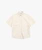 LOSSYROW Seersucker Stripe Shirts Pink
