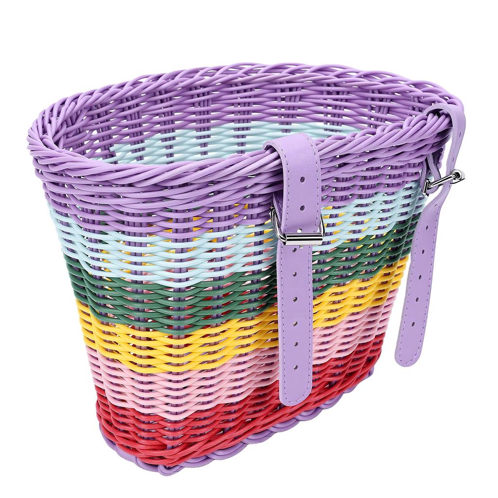 Large Size Bicycle Basket Vintage Style Front Bike Basket Lightweight Easy Install Weather Proof for Kids Bike Retro