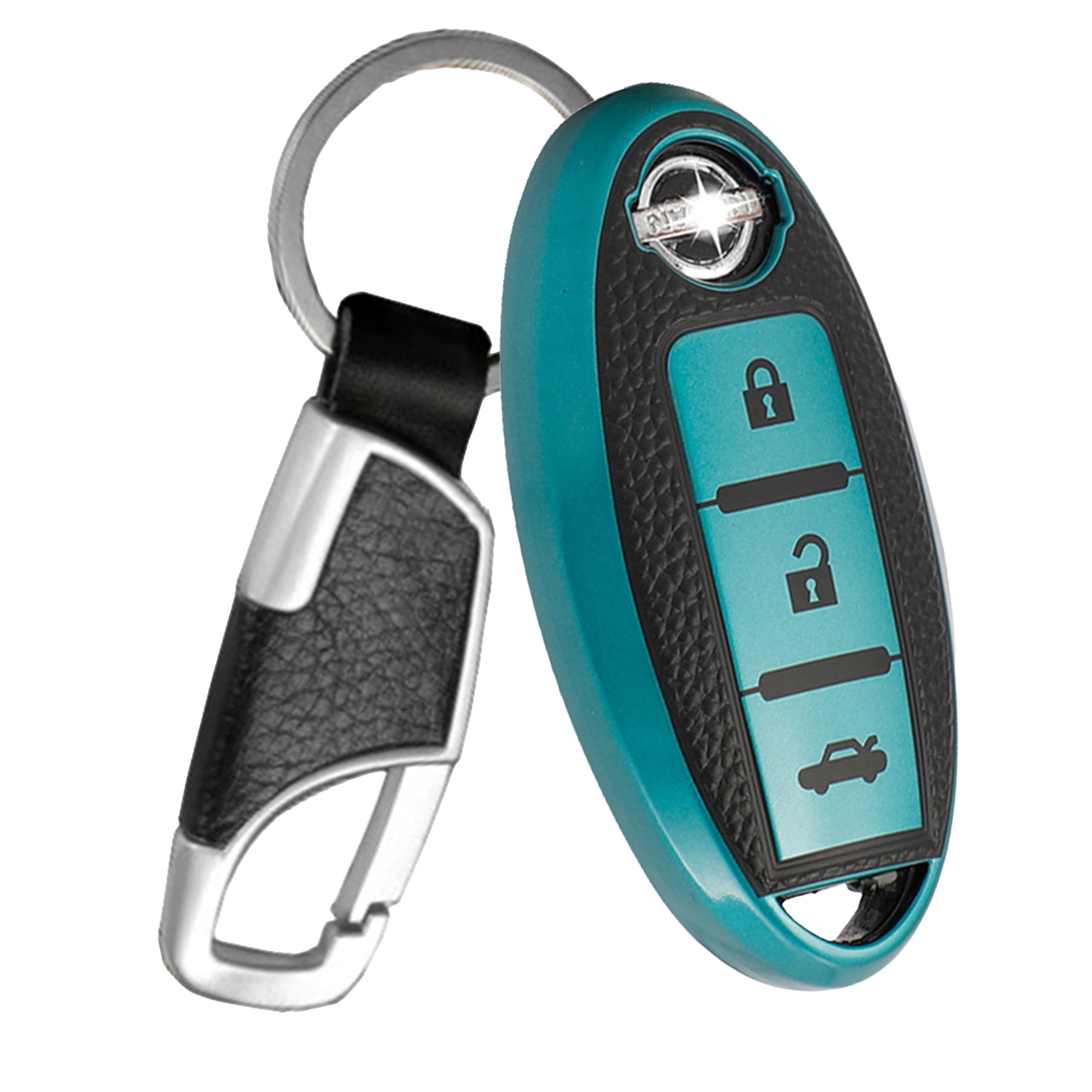 

[FRACTAL CREATION] Эксклюзивный кожаный чехол для ключа Nissan Чехол для смарт-ключа Infinity Держатель для ключей Совместимый