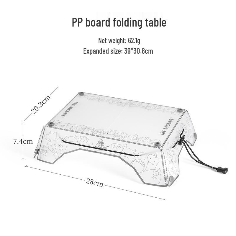 Portable Outdoor Folding Camping Table with Multifunctional Tray