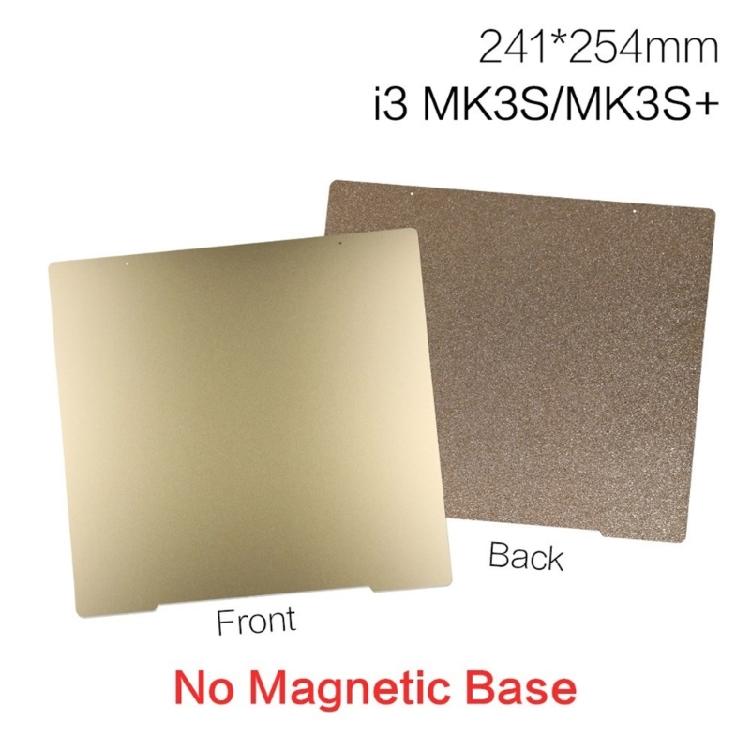 3D Printer PEI Board Stainless Steel Plate for Prusai3 MK3 Film Double Sided PEY PEO Spring Steel Sheet 241x254mm