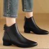Fashion Woman Short Shoes Zip Elegant With Low Heels Booties Office Plain Sale Fashion 2025 Y2k Comfortable Hot Ankle Boots for Women